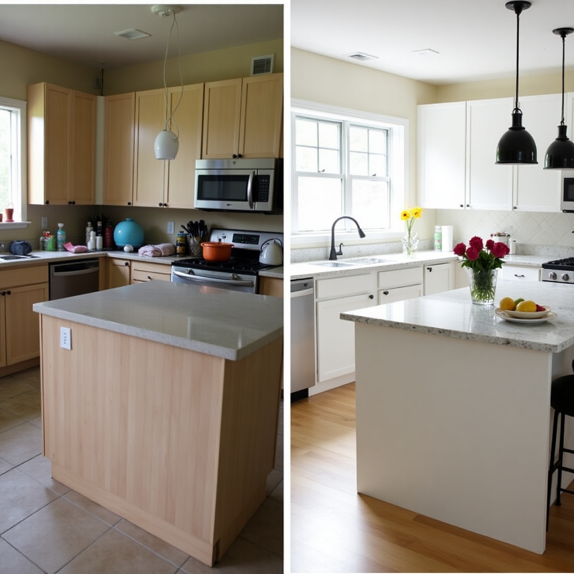 Interior de cuina recentment reformada