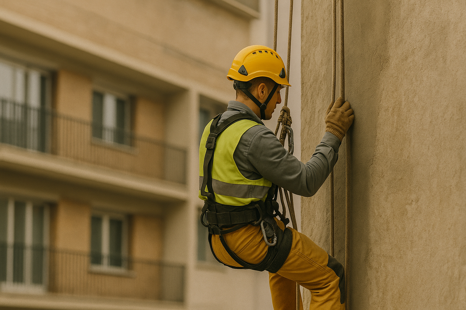 Treballs en alçada amb cordes